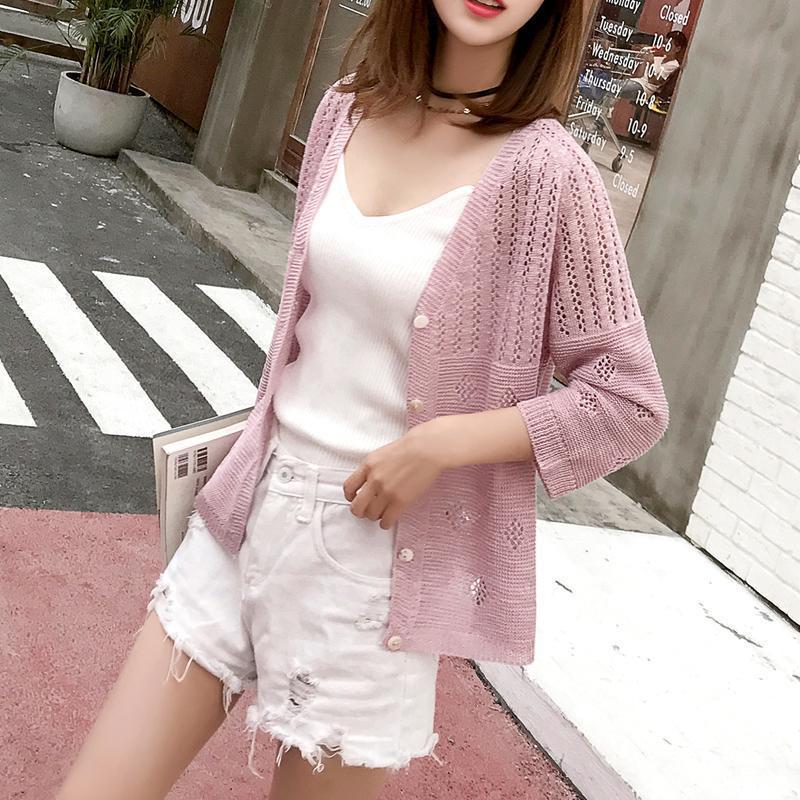Spring Women's Summer New Korean Thin Internet Hot Coat Loose Outer Wear
