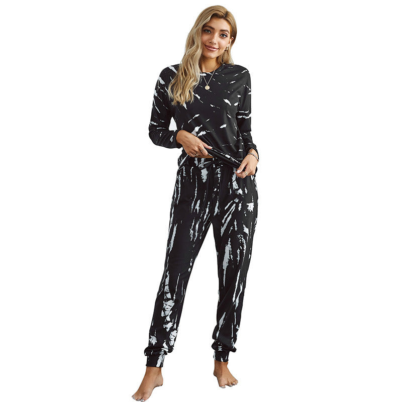 Patterned Tracksuit Set