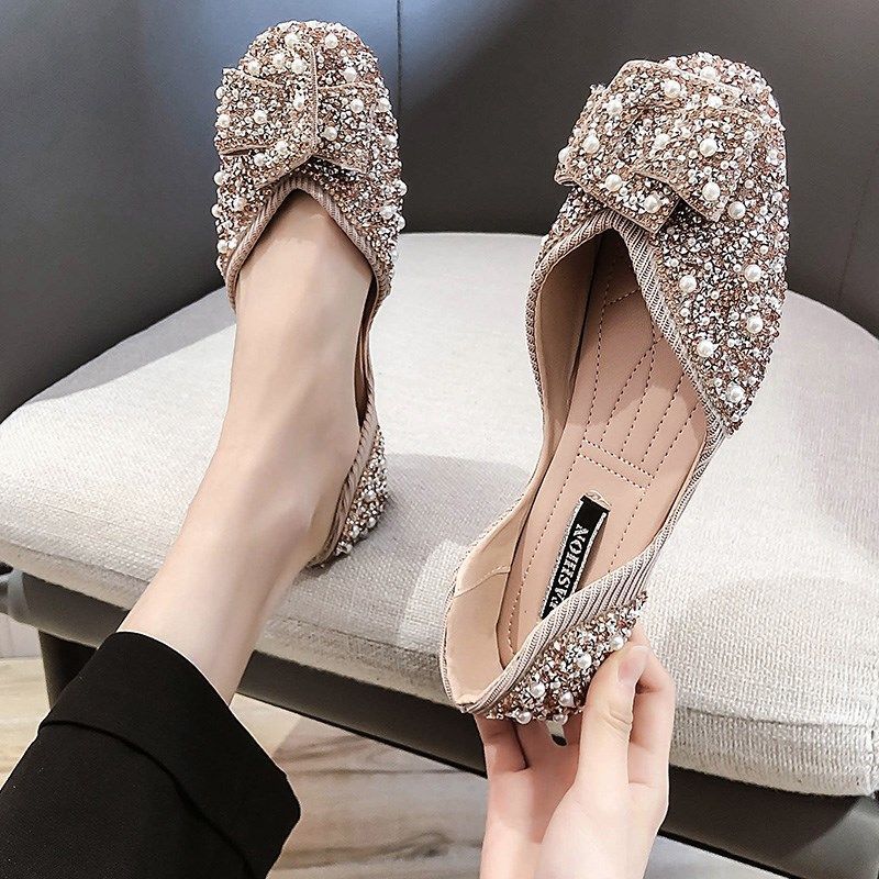 Embellished Flat Loafers