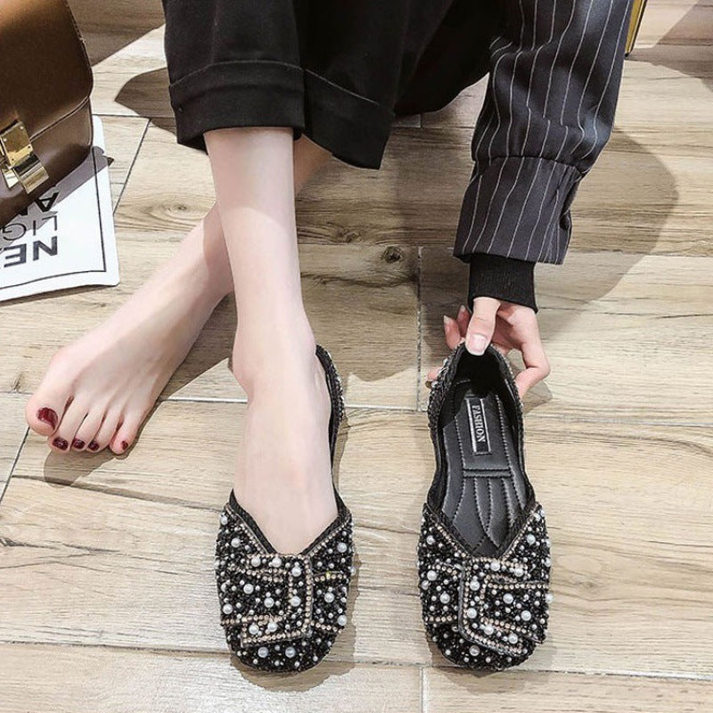 Embellished Flat Loafers