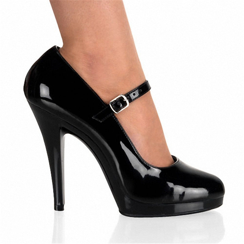 Platform Buckle Heels
