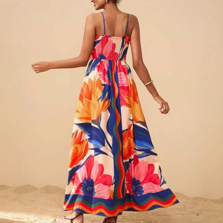 Smocked Sleeveless Dress