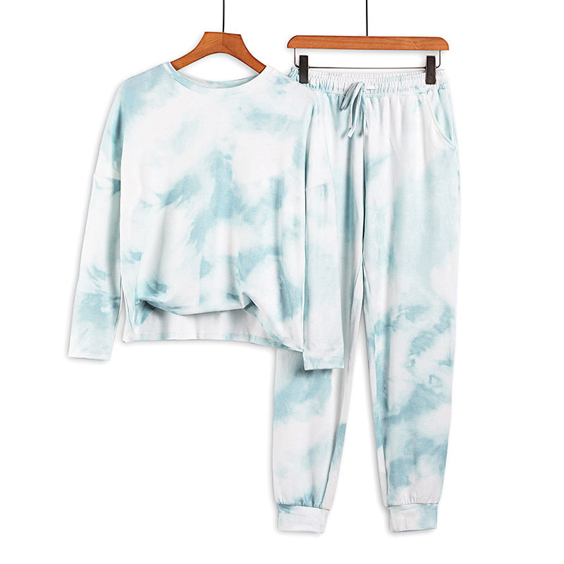 Patterned Tracksuit Set