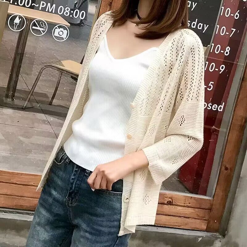 Spring Women's Summer New Korean Thin Internet Hot Coat Loose Outer Wear