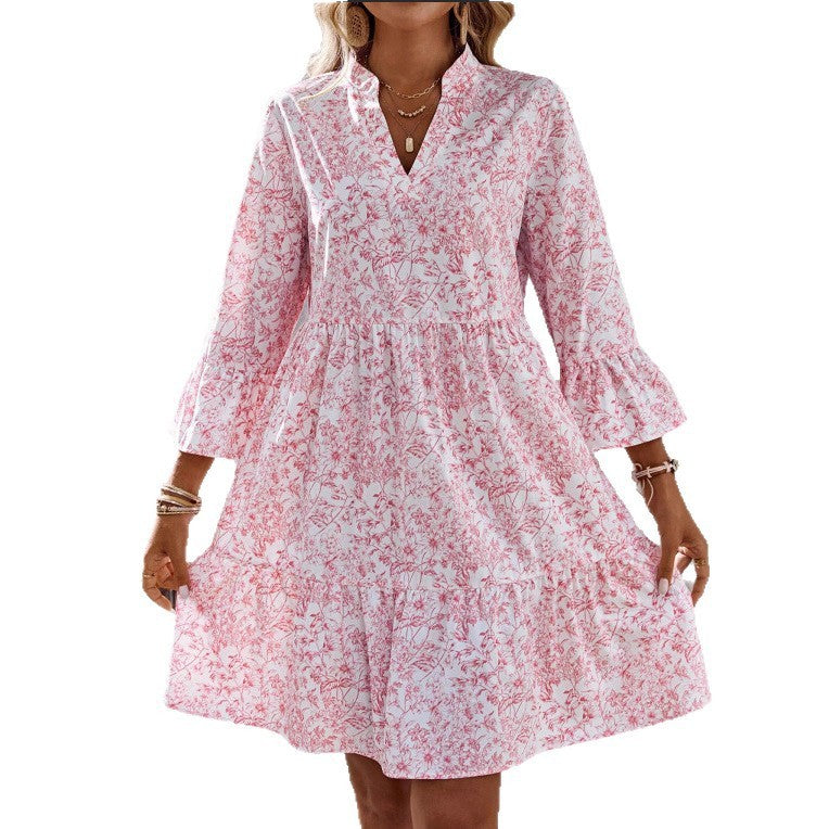 Ruffle Floral Dress