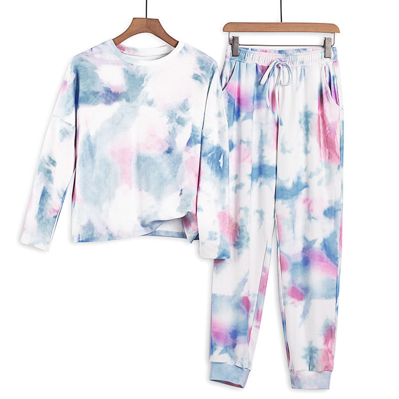 Patterned Tracksuit Set