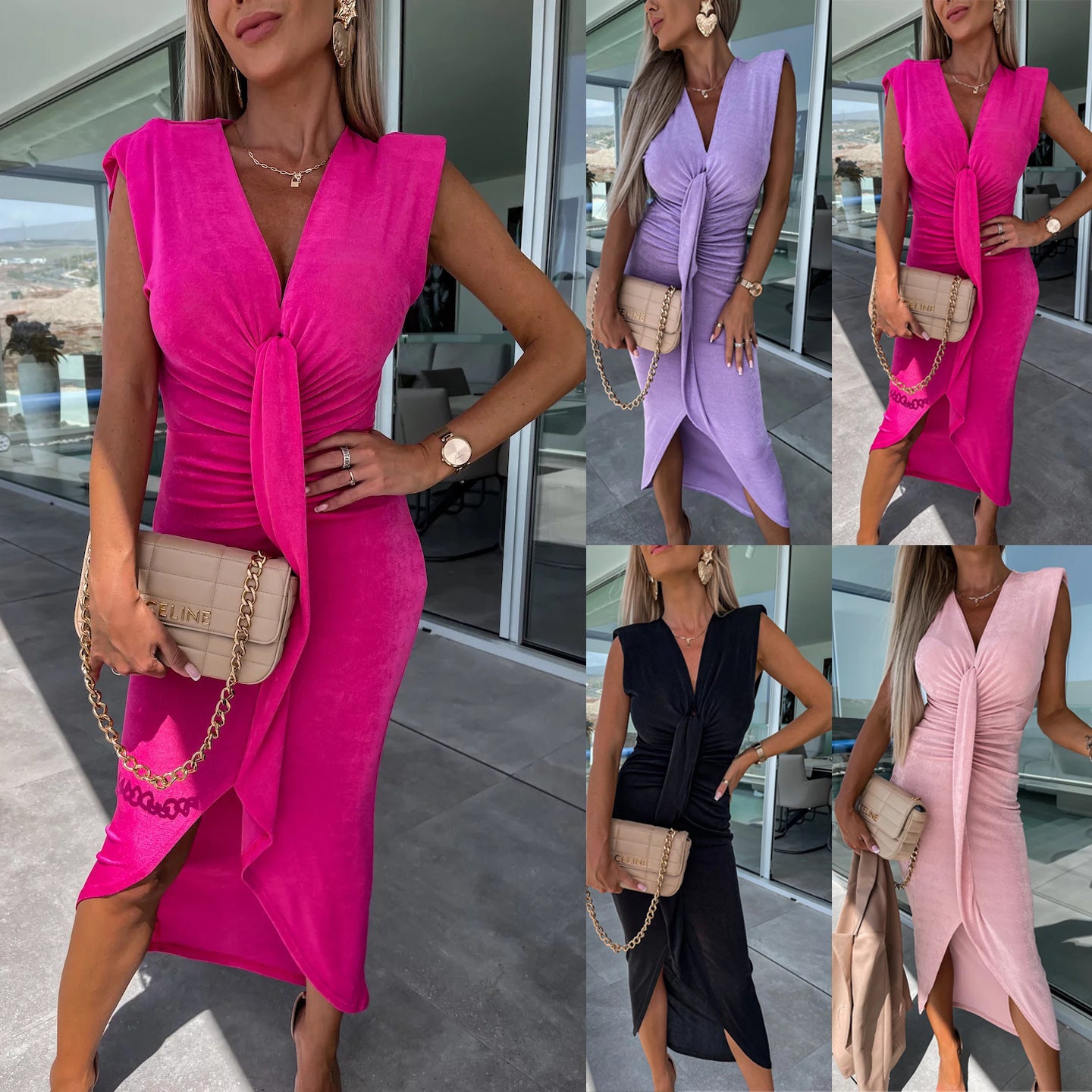 Pleated Vacation Dress