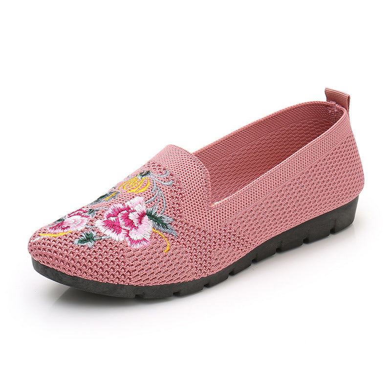 Embroidered Mesh Shoes