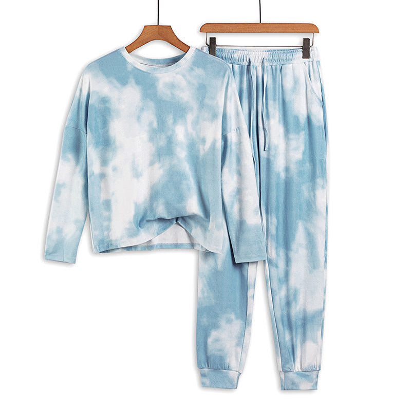 Patterned Tracksuit Set