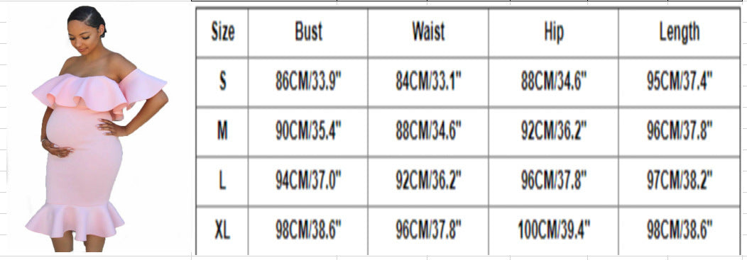 Ruffled Maternity Dress