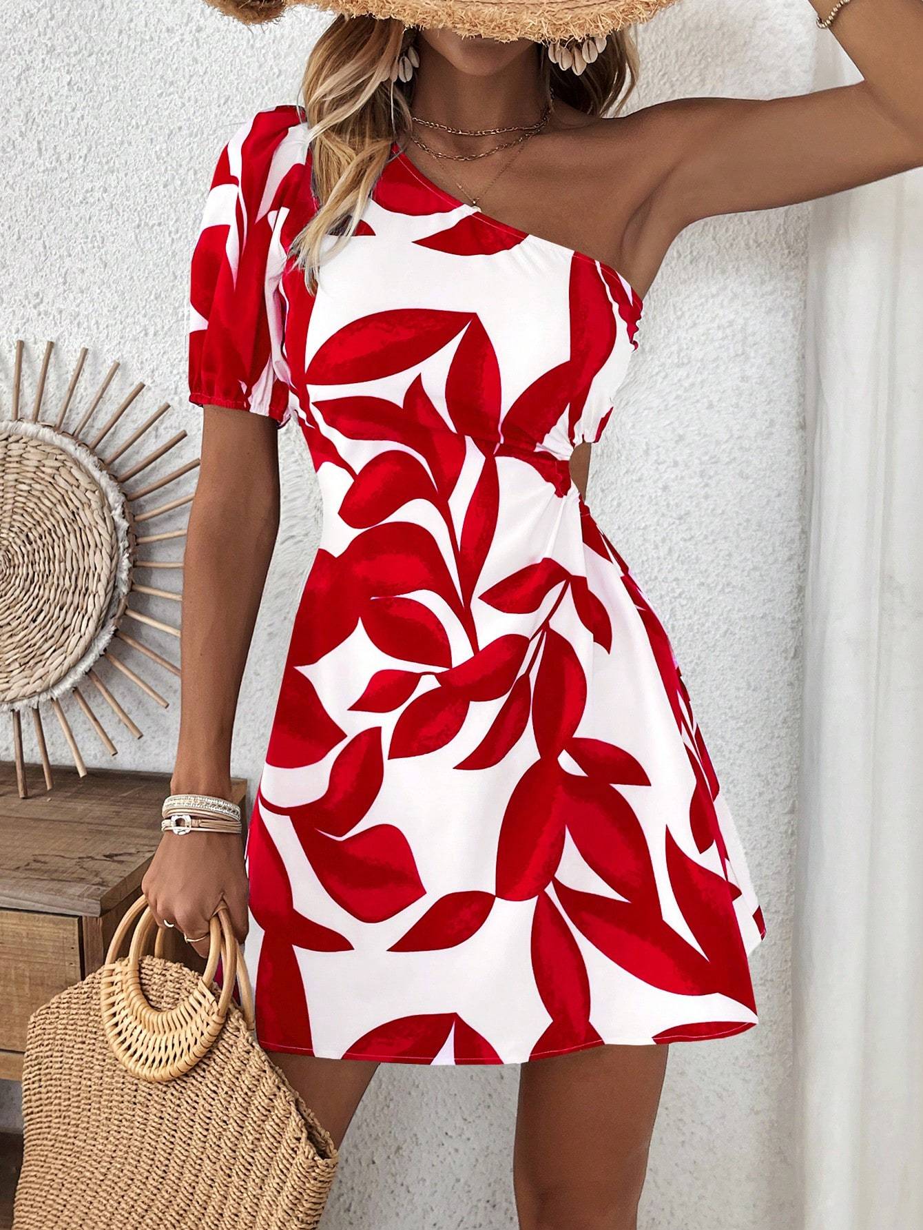 Leaf Print Dress
