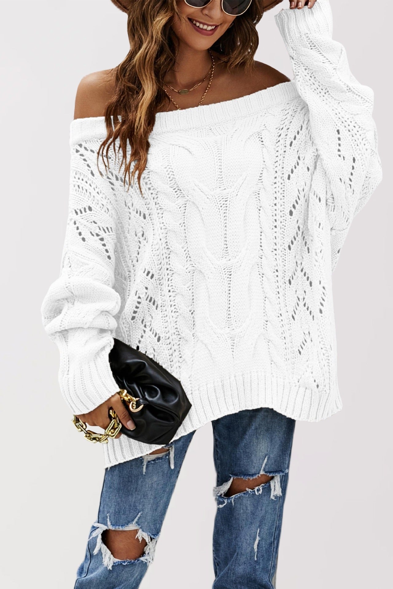 Off-Shoulder Pullover