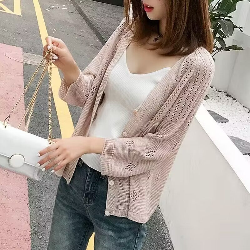 Spring Women's Summer New Korean Thin Internet Hot Coat Loose Outer Wear