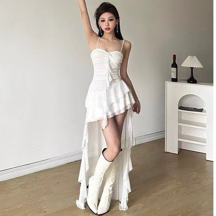 Ruffled Strap Dress
