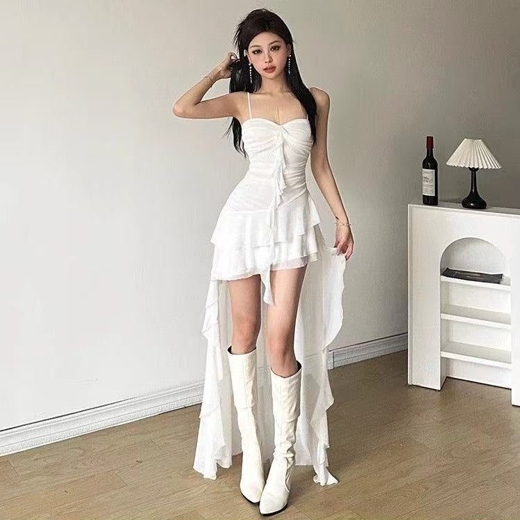 Ruffled Strap Dress