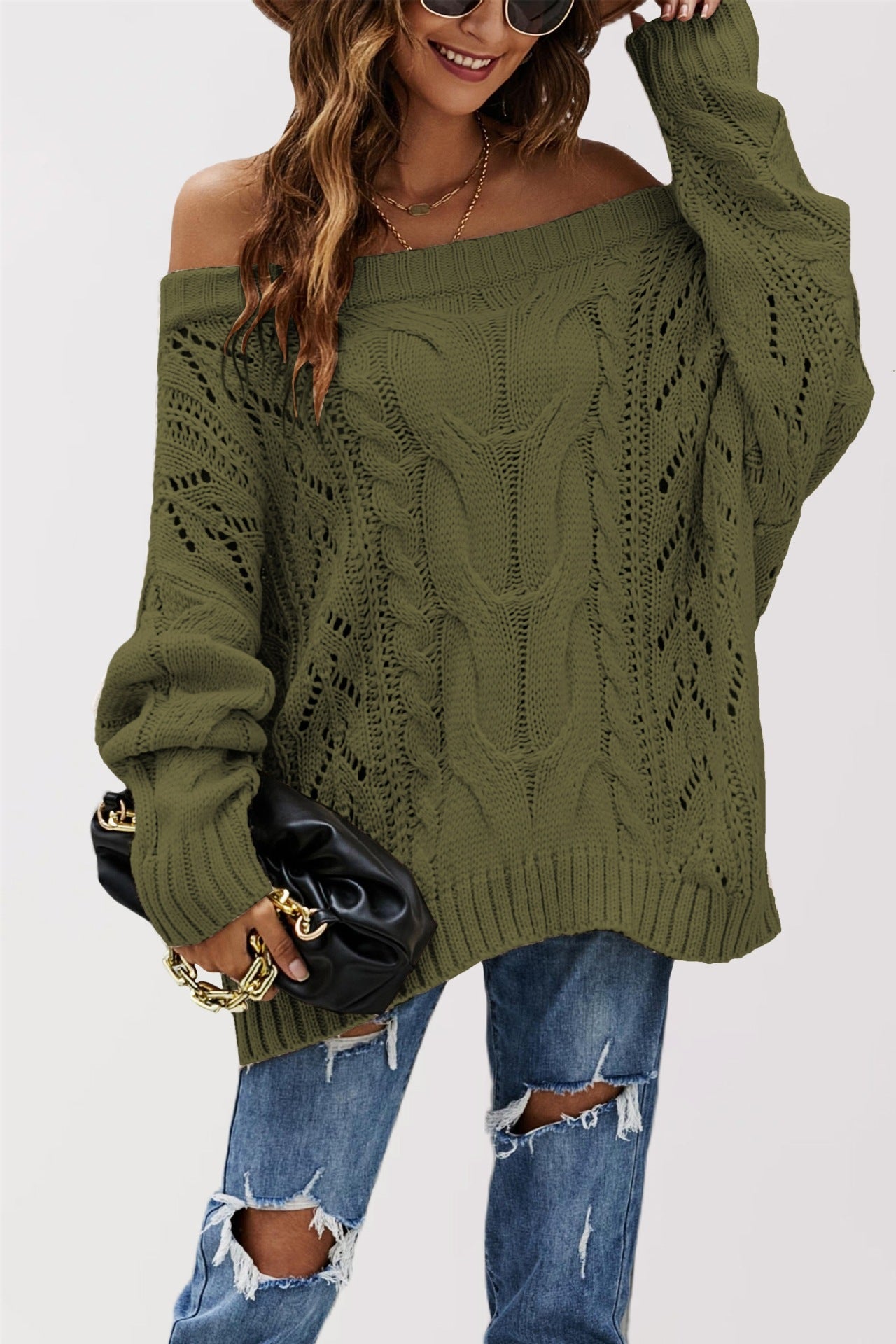 Off-Shoulder Pullover