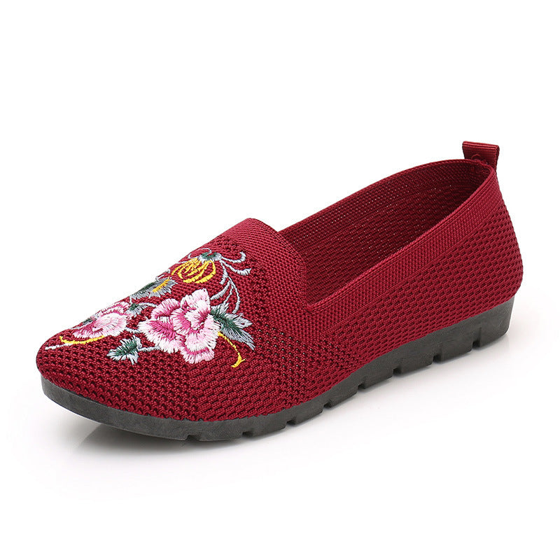 Embroidered Mesh Shoes