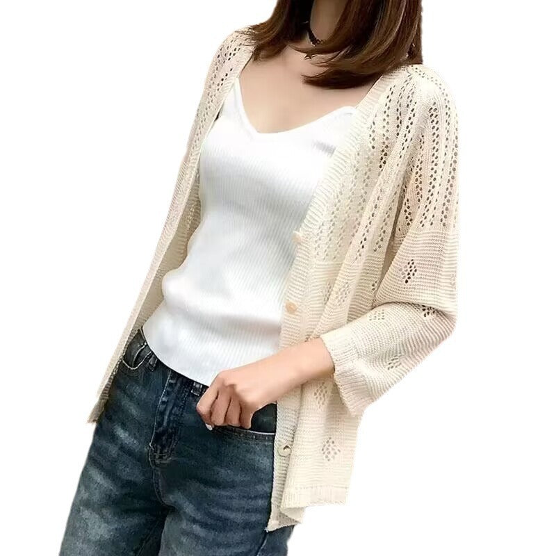 Spring Women's Summer New Korean Thin Internet Hot Coat Loose Outer Wear