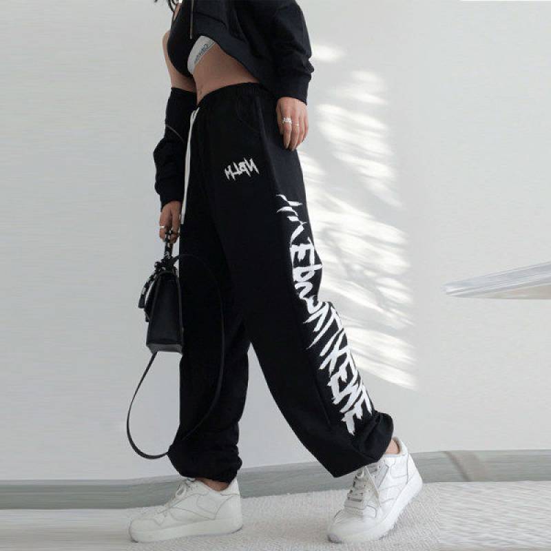 Drawstring Print Pants
