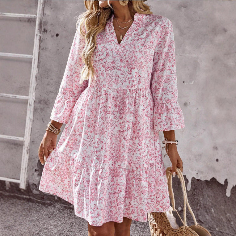 Ruffle Floral Dress