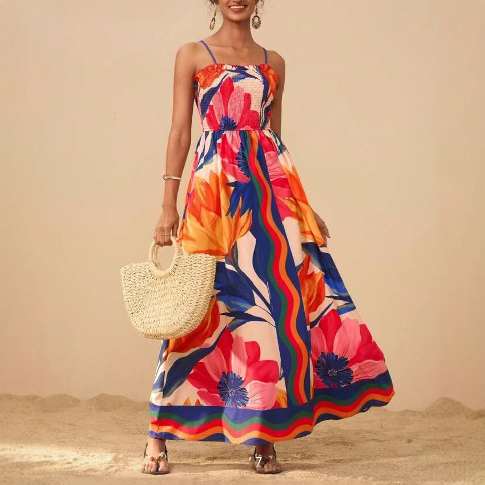 Smocked Sleeveless Dress