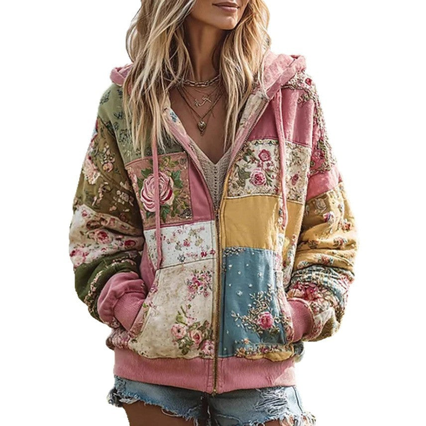Floral Patch Hoodie