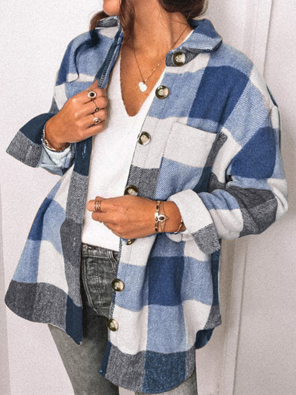 Plaid Pocket Jacket