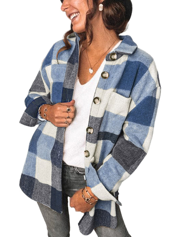 Plaid Pocket Jacket