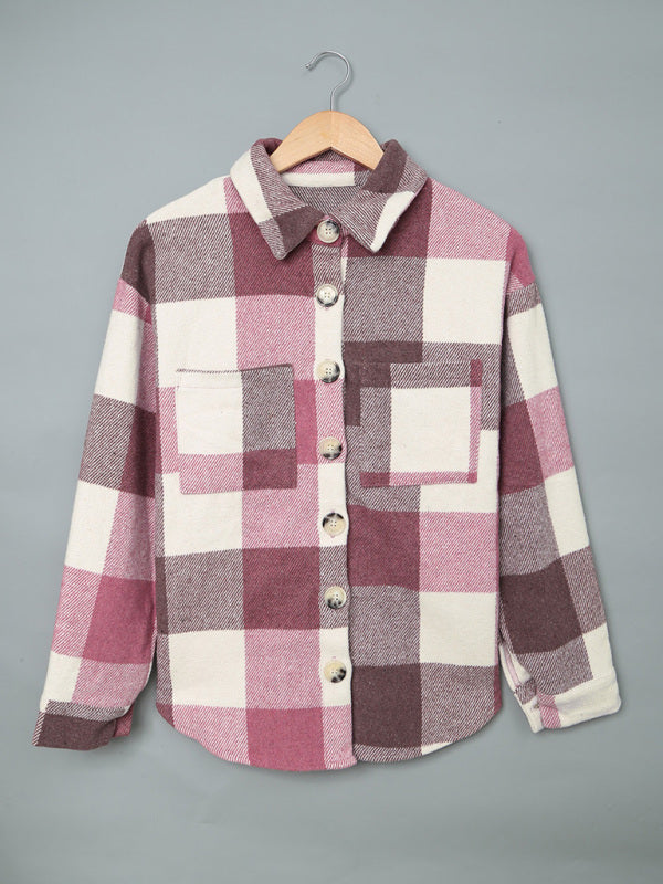 Plaid Pocket Jacket
