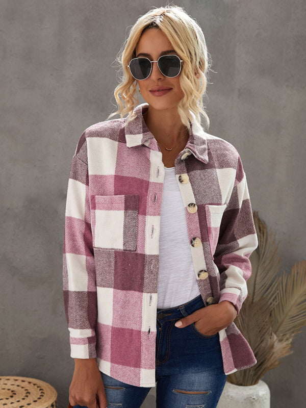 Plaid Pocket Jacket