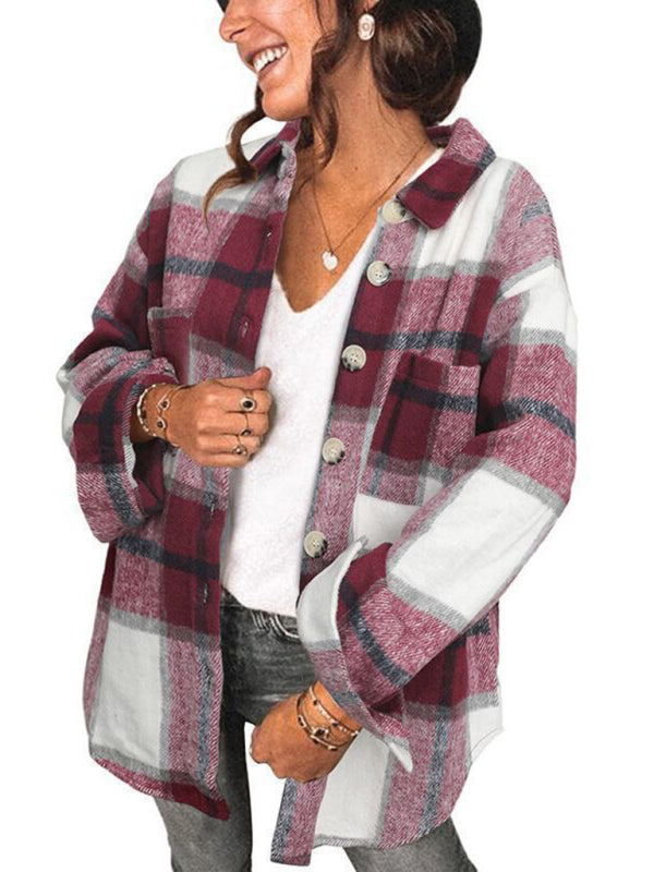 Plaid Pocket Jacket