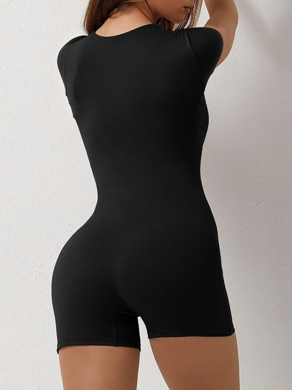 Sleeved Yoga Romper